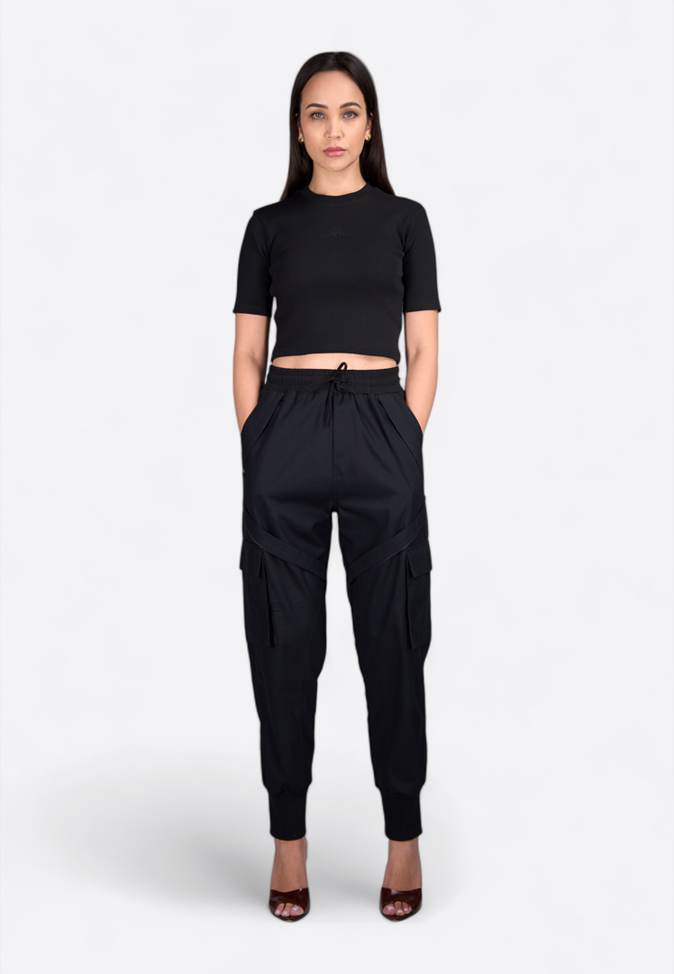 Premium Wool High Waist Joggers- East Vibe