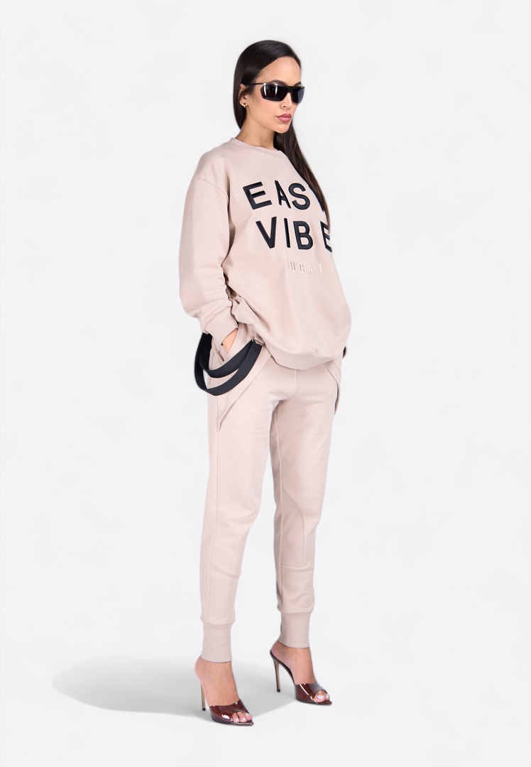 Casual Beige Cargo Joggers - East Vibe