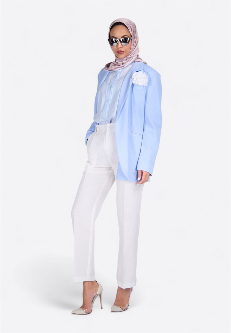 Classic Long-Sleeved Light Blue Shirt - East Vibe