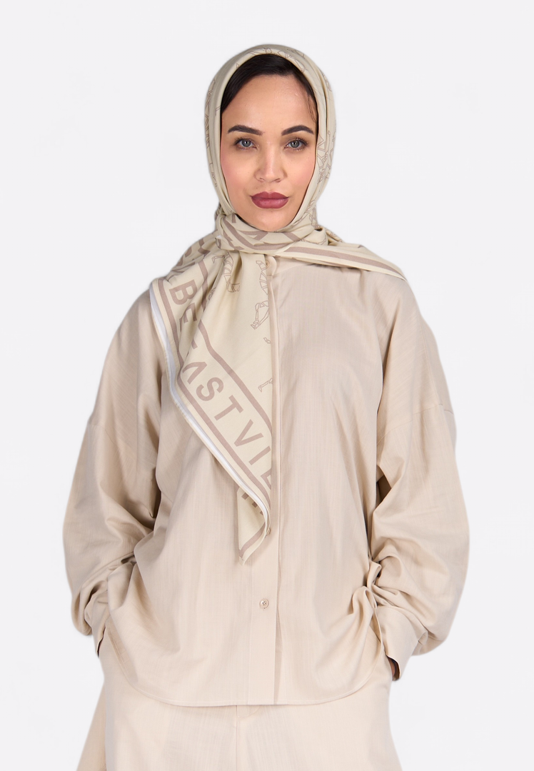 EMIRATES LIMITED EV Beige Scarf - East Vibe