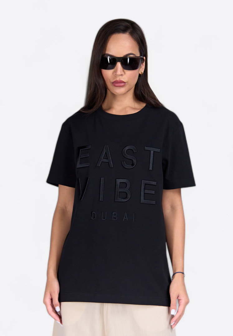 EMIRATES LIMITED Printed Black T-shirt - East Vibe