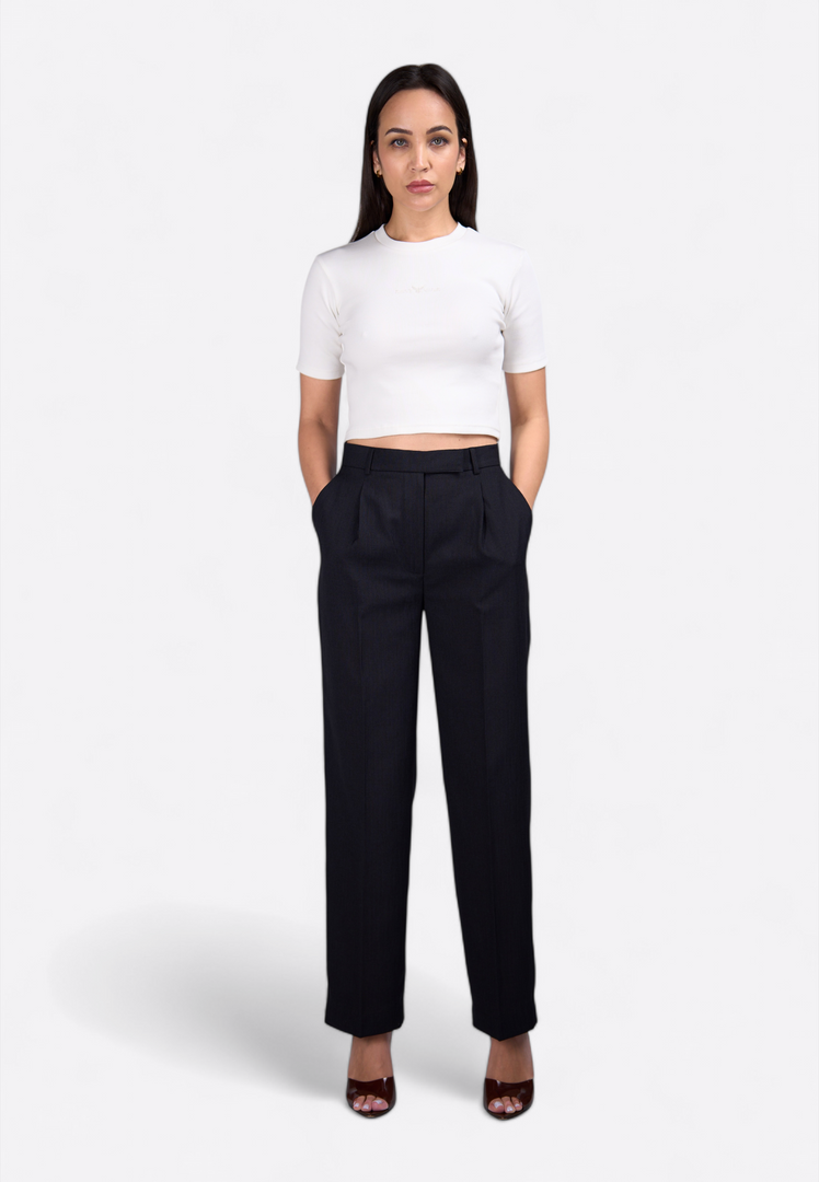 High Waist Formal Trousers - East Vibe