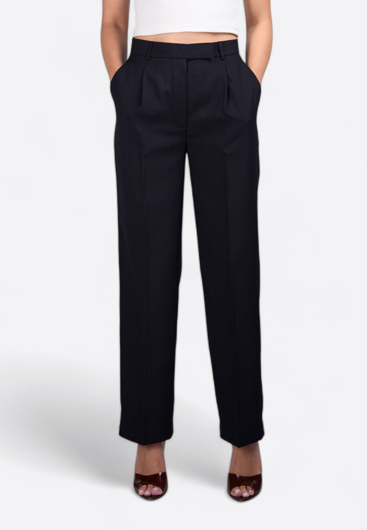 High Waist Formal Trousers - East Vibe