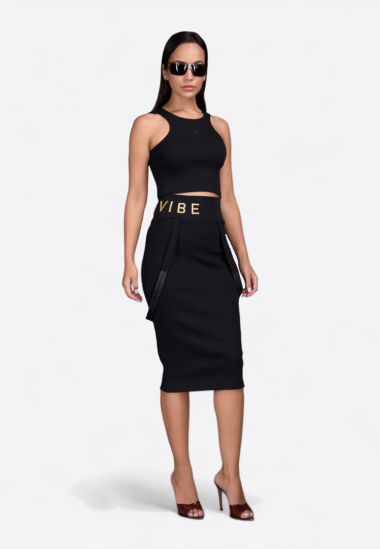 EV Monogram Pencil Skirt