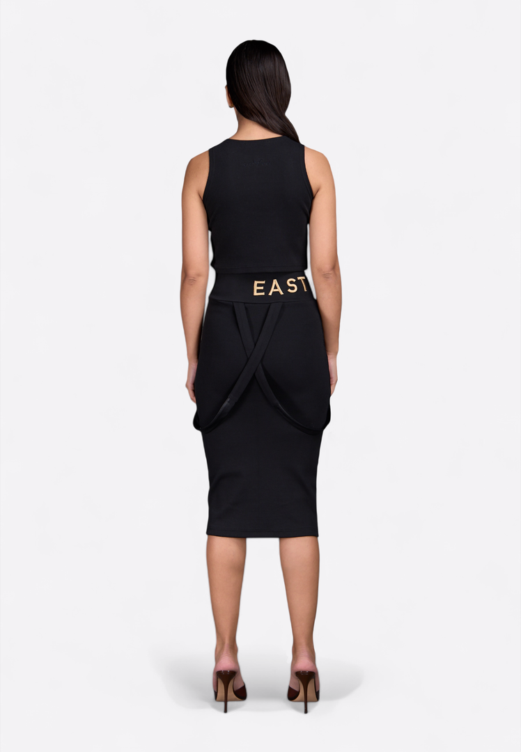 High Waist Slim-Fit Pencil Skirt - East Vibe