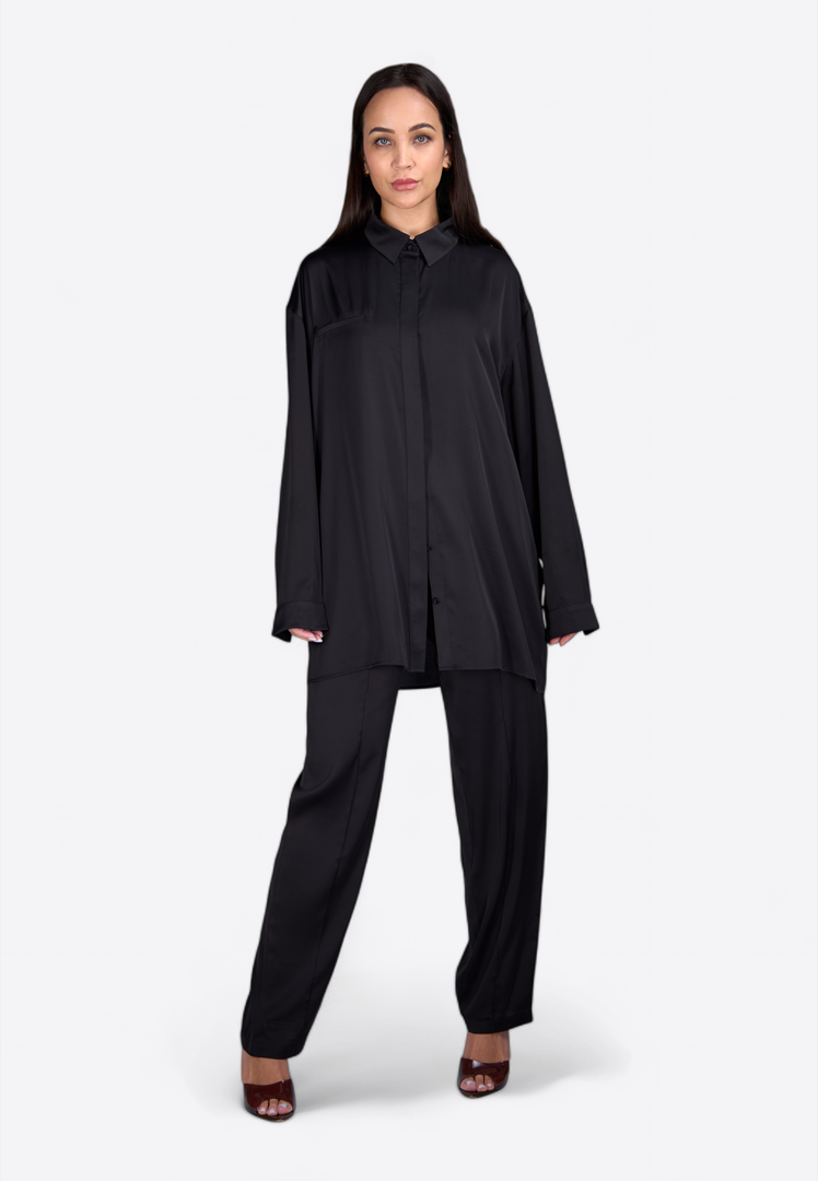 EMIRATES LIMITED Long Sleeve Black Shirt - East Vibe