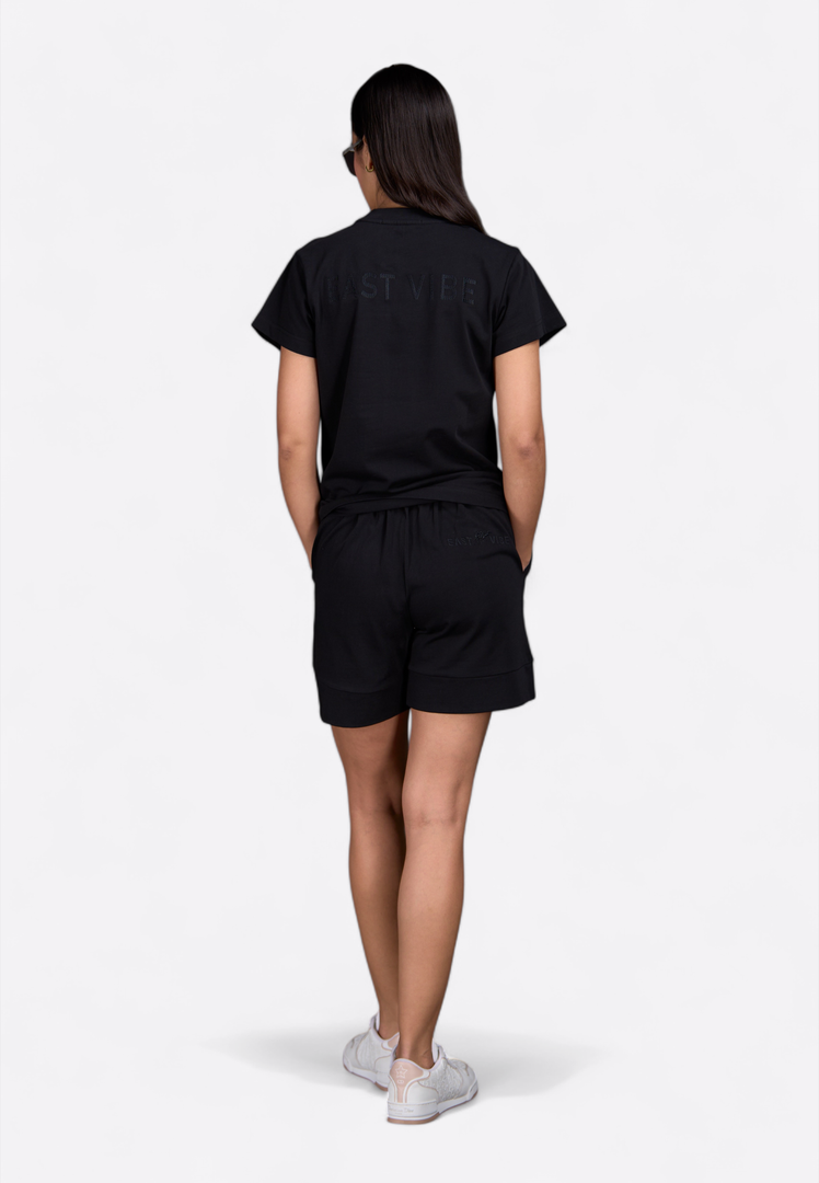 Black High Waist Shorts - East Vibe