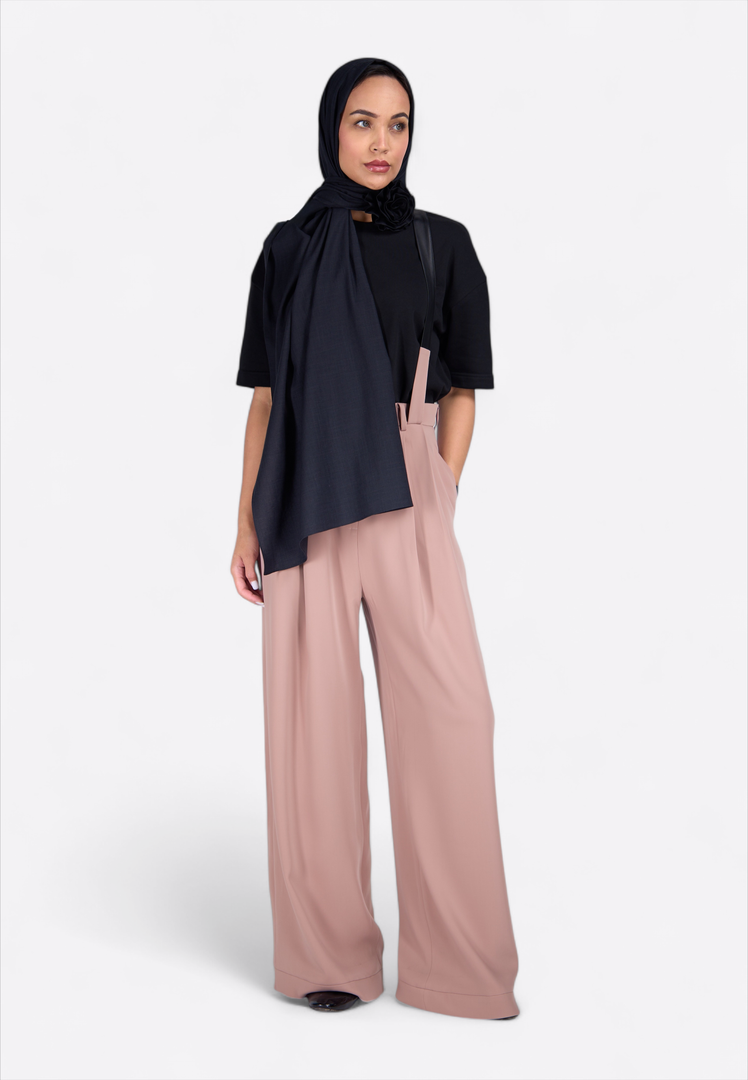 Rose Wide-Leg Silk Trousers - East Vibe