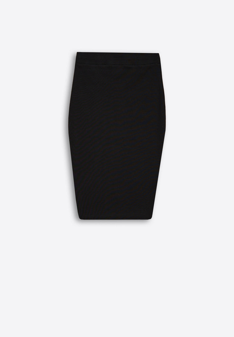 EV Monogram Slim-Fit Pencil Skirt