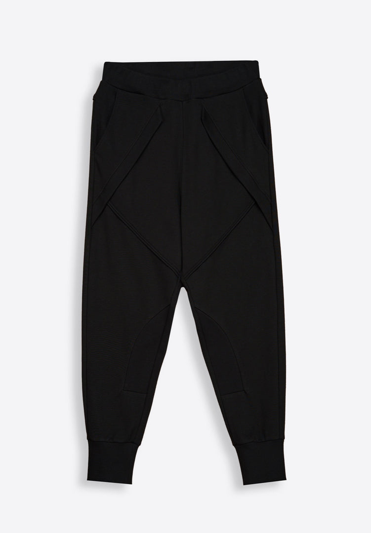 High Waist Black Joggers