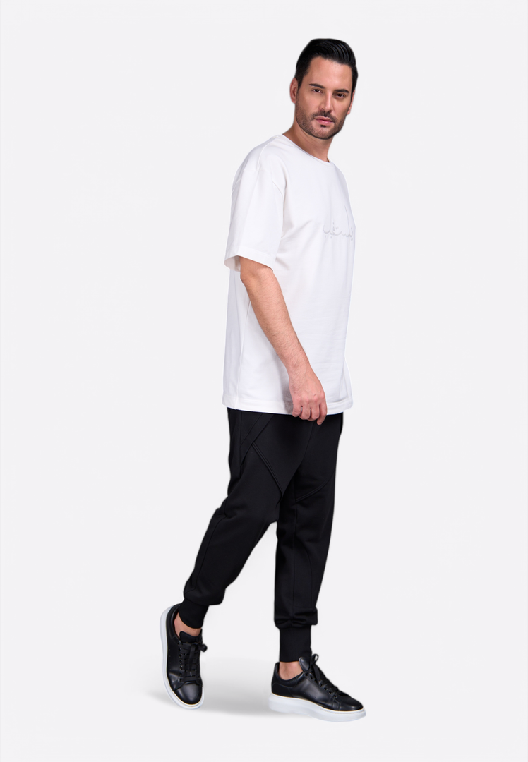 EV Monogram Oversized White T-Shirt