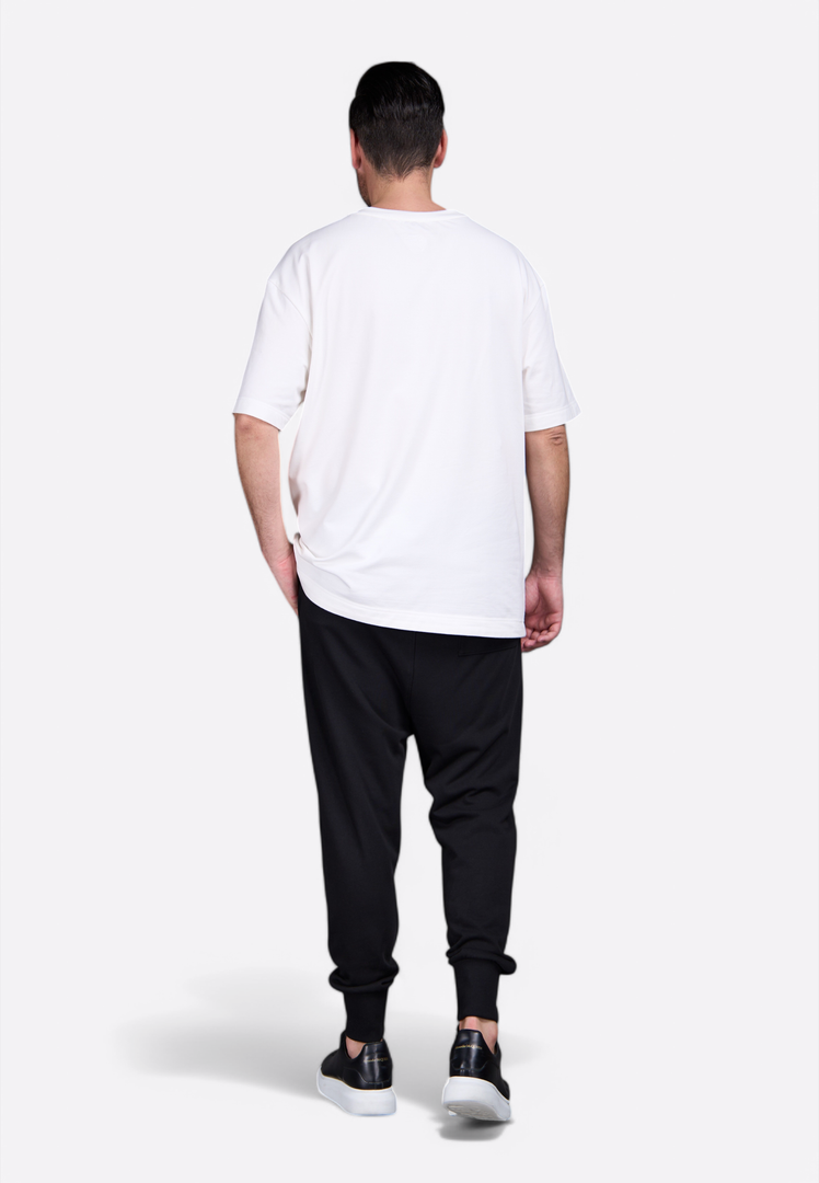 EV Monogram Oversized White T-Shirt Back